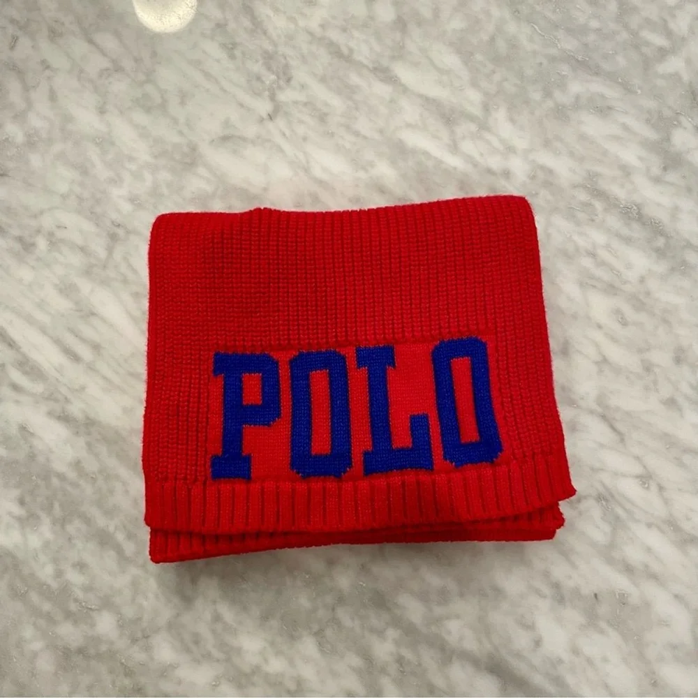 Polo Ralph Lauren Red Cotton Scarf